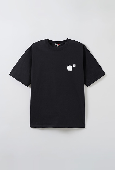 [담곰이] 시원하담곰 반팔 티셔츠(BLACK)_SPRLE37U02