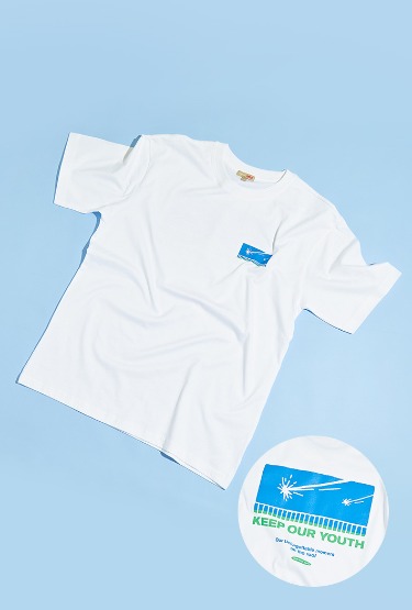 (옥상의날) 일러스트 반팔 티셔츠(WHITE)_SPRLC25C04
